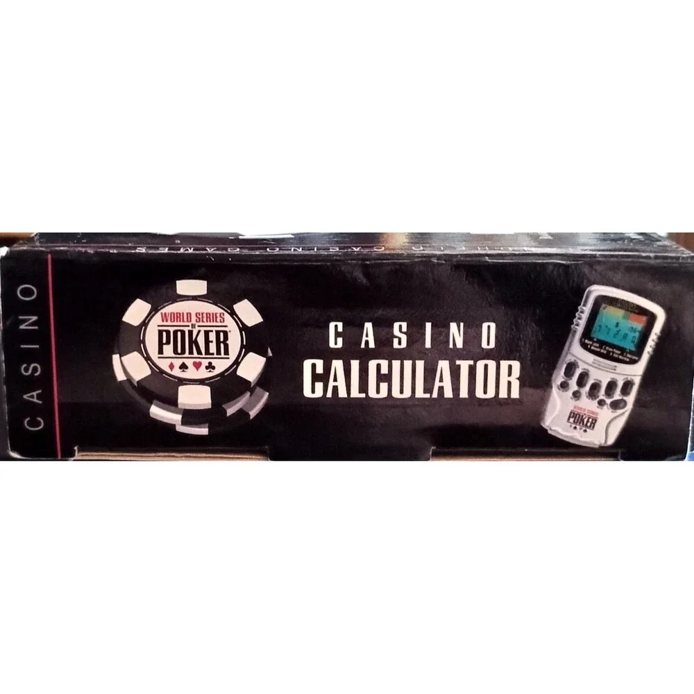 World Series of Poker Casino Calculator Electronic 5-in-1 Casino Game